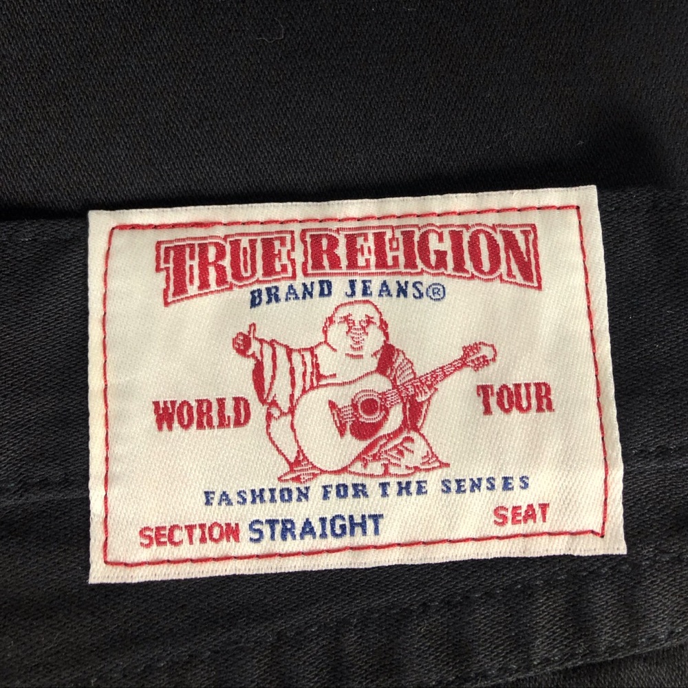 True Religion Ricky Straight Jean Black 💜HP 7x!!! Holiday Gift for Him - Picture 7 of 8